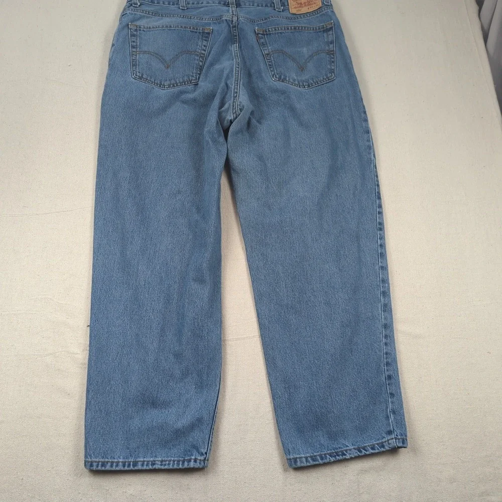 Levis Jeans Mens 40x30 Blue 560 Loose Tapered Relaxed Baggy Dark Wash